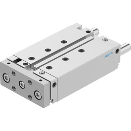 Festo Pneumatic Guided Cylinder - DFM-32-100-B-PPV-A-KF, 32mm Bore, 100mm Stroke, DFM Series, Double Acting [DFM-32-100-B-PPV-A-KF]; 344-220