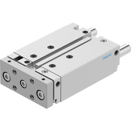 Festo Pneumatic Guided Cylinder - DFM-32-80-B-PPV-A-GF, 32mm Bore, 80mm Stroke, DFM Series, Double Acting [DFM-32-80-B-PPV-A-GF]; 344-232