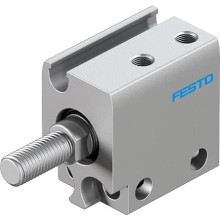 Festo Pneumatic Compact Cylinder - ADN-S-10-5-A-F1A, 10mm Bore, 5mm Stroke, ADN Series, Double Acting [ADN-S-10-5-A-F1A]; 344-299