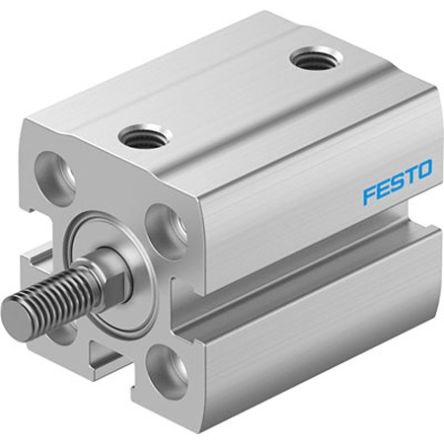 Festo Pneumatic Compact Cylinder - ADN-S-12-25-A-P-A-F1A, 12mm Bore, 25mm Stroke, ADN Series, Double Acting [ADN-S-12-25-A-P-A-F1A]; 344-304