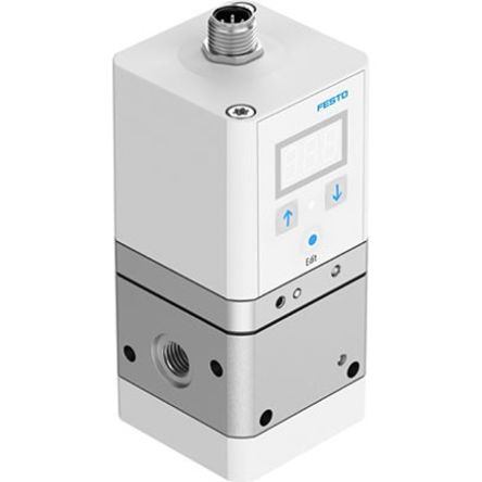 Festo G 1/8 Regulator -, 1/8in, 11bar max. input, VPPE-3-1-1/8-10-420-E1-F1A [VPPE-3-1-1/8-10-420-E1-F1A]; 344-393