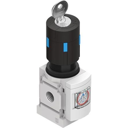 Festo G 1/4 Regulator -, 1/4in, 14bar max. input, MS4-LR-1/4-D6-RG-E11 [MS4-LR-1/4-D6-RG-E11]; 344-416