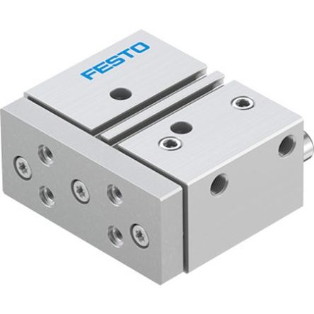 Festo Pneumatic Guided Cylinder - DFM-25-20-P-A-KF-F1A, 25mm Bore, 20mm Stroke, DFM Series, Double Acting [DFM-25-20-P-A-KF-F1A]; 344-488