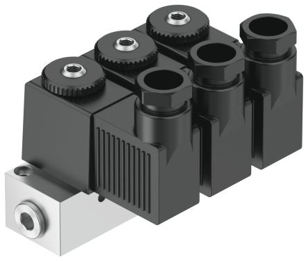 Festo 3x3/2-way, Closed, Monostable Solenoid Valve - Electrical M5 BMFH-3-3-M5 Series 24V [BMFH-3-3-M5]; 344-493
