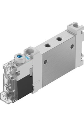 Festo 5/2-Way, Monostable Pneumatic Solenoid Valve - Electrical M5 VUVG Series 24V [VUVG-LK10-M52-AT-M5-1H2L-F1A]; 344-522