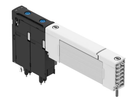 Festo 2 x 3/2 - Way, Closed, Monostable Solenoid Valve - Electrical VUVX Series 24V dc [VUVX-BK10-T32C-A1ZH-F-1T1L]; 344-528