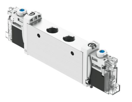 Festo 5/3 Closed Pneumatic Solenoid Valve - Electrical G 1/8 VUVG Series 24V [VUVG-L14-P53C-ZT-G18-1H2L-F1A]; 344-538