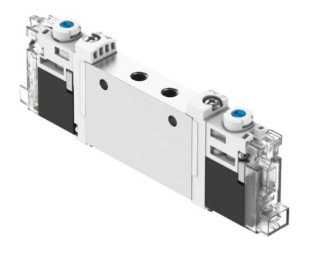 Festo 2x3/2-Way, Monostable, Open Pneumatic Solenoid Valve - Electrical M5 VUVG Series 24V [VUVG-L10-T32U-AZT-M5-1H2L-F1A]; 344-567