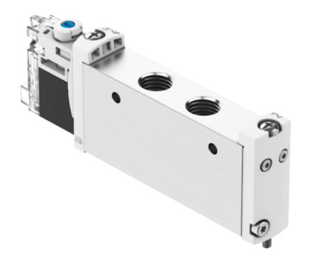 Festo 2x3/2-Way, Monostable Pneumatic Solenoid Valve - Electrical G 1/8 VUVG Series 24V [VUVG-L14-M52-MT-G18-1H2L-F1A]; 344-611