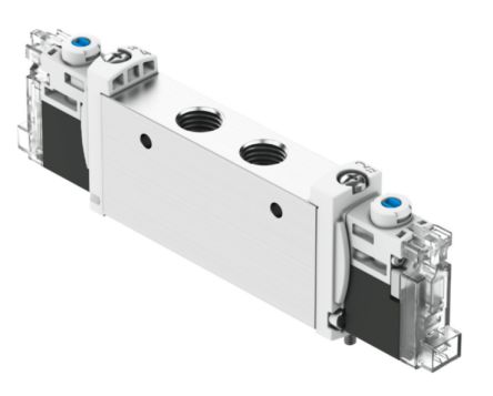 Festo 2x3/2-Way, Monostable, Open/Closed Pneumatic Solenoid Valve - Electrical G 1/8 VUVG Series 24V [VUVG-L14-T32H-MT-G18-1H2L-F1A]; 344-618