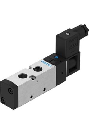 Festo 5/2-Way, Monostable Pneumatic Solenoid Valve - Electrical G 1/4 VUVS Series 24V [VUVS-LK25-M52-AD-G14-1B2+GL-S]; 344-630