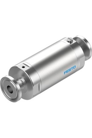 Festo VZQA-C-M22C Series Tube Pinch Valve, 6mm Tube Inlet Port x 6mm Tube Outlet Port, VZQA-C-M22C-6-S5S5-V2V4E-4 [VZQA-C-M22C-6-S5S5-V2V4E-4]; 344-651