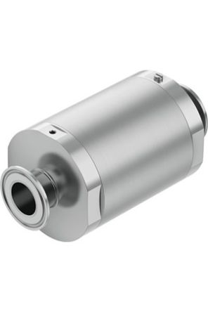 Festo VZQA-C-M22C Series Tube Pinch Valve, 25mm Tube Inlet Port x 25mm Tube Outlet Port, VZQA-C-M22C-25-S5S5-V2V4S1-2 [VZQA-C-M22C-25-S5S5-V2V4S1-2]; 344-721