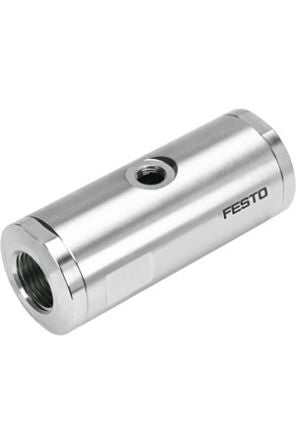Festo VZQA-C-M22C Series Threaded Pinch Valve, NPT 1/4 Inlet Port x NPT 1/4 Outlet Port, VZQA-C-M22C-6-TT-V2V4E-4 [VZQA-C-M22C-6-TT-V2V4E-4]; 344-722