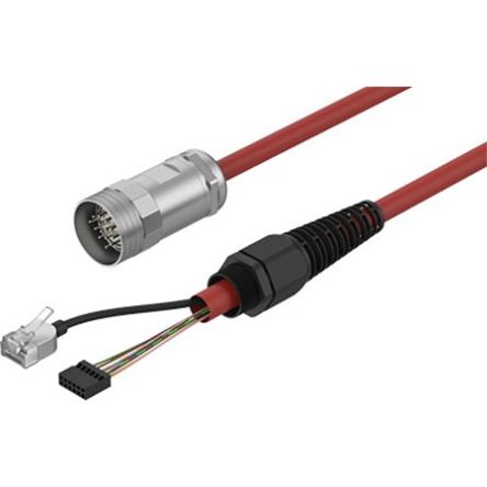 Festo Cable, NEBC Series, For Use With Pneumatic Sensor & Switch [NEBC-R3Z12G20-KH-10-N-SBS-RSG17-ET-S1]; 344-979