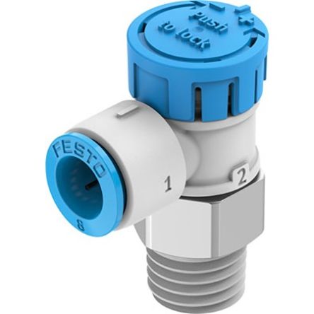 Festo Manual Pneumatic Relay Pneumatic Manual Control Valve VFOE Series, R 1/4, 1/4in, VFOE-LE-T-R14-Q8-F1A [VFOE-LE-T-R14-Q8-F1A]; 345-034