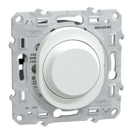 Schneider Electric 1 Way 1 Gang Push Button Dimmer Switch, 230V, 0.4W [S320519]; 345-089
