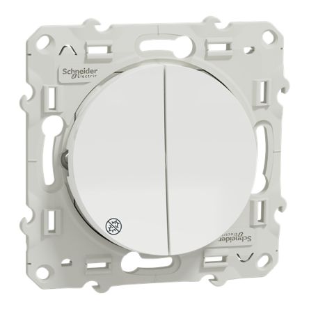 Schneider Electric Odace 2011 Series Push Button Switch, Flush Mount, 250V, IP21D [S500214]; 345-099