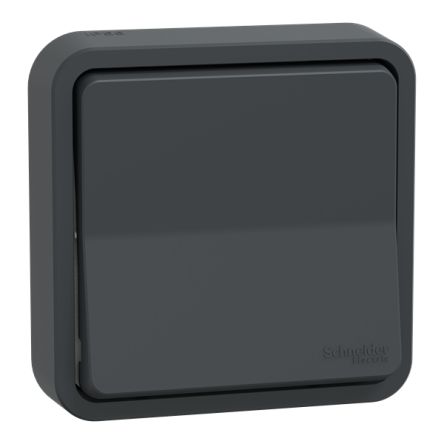 Schneider Electric Anthracite Rocker Light Switch, 2 Way, 1 Gang, Mureva Styl [MUR35037]; 345-128