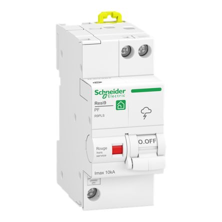 Schneider Electric Surge Arrester, 10kA, 230V ac, Clip-On Mount [R9PLS]; 345-166