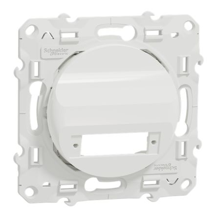 Schneider Electric White 1 Gang Cover Plate [S520405]; 345-180