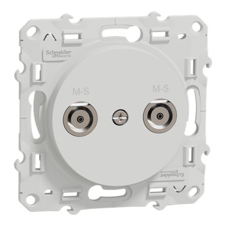 Socket White Male Socket, Flush Mount [S520457]; 345-181