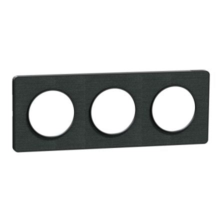 Schneider Electric Black 3 Gang Cover Plate [S540806KB]; 345-196