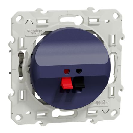 Screw Terminal Blue Socket, Flush Mount [S550487]; 345-206