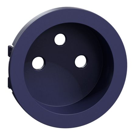 Socket Blue Faceplate, Flush Mount [S550659]; 345-208