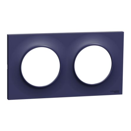 Schneider Electric Blue 2 Gang Cover Plate [S550704]; 345-210