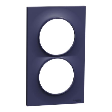 Schneider Electric Blue 2 Gang Cover Plate [S550714]; 345-212
