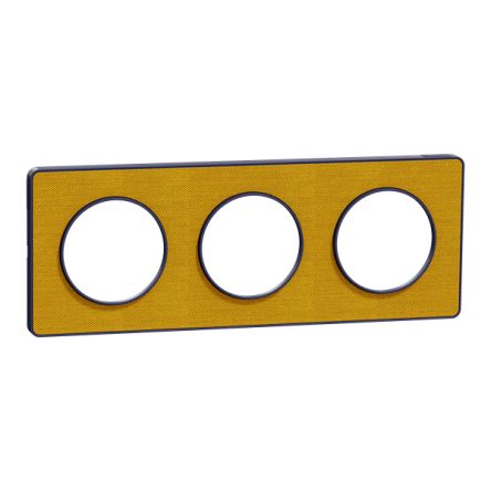 Schneider Electric Yellow 3 Gang Cover Plate [S550806KY]; 345-213