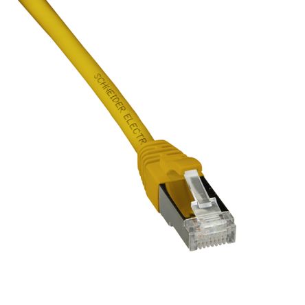 Schneider ElectricActassi, 500mm Cat6a, Yellow, S/FTP Shielded, Terminated Polyethylene Sheath [ACTPC6ASFLS05YL]; 345-229