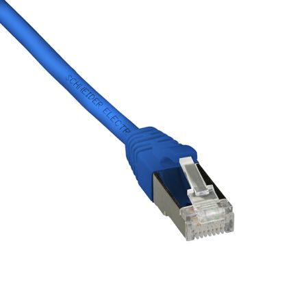 Schneider ElectricActassi, 1m Cat6, Blue, F/UTP Shielded, Terminated Polyethylene Sheath [ACTPC6FULS10BU]; 345-235