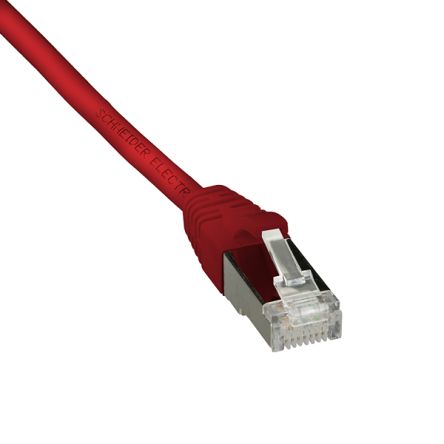 Schneider ElectricActassi, 2m Cat6, Red, F/UTP Shielded, Terminated Polyethylene Sheath [ACTPC6FULS20RD]; 345-238