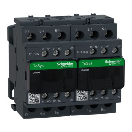 Schneider Electric TeSys TeSyS D Contactor, 230 V Coil, 3-Pole, 25 A, 5.5 kW, 3NO, 230 V [LC2D25P7V]; 346-617