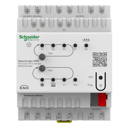 Schneider Electric KNX Series Push Button Switch, DIN Rail, 240V, IP20 [MTN6730-0003]; 346-672