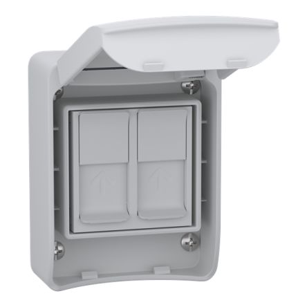 Schneider Electric, Mureva Case for use with RJ45 Support Unica [81143F]; 346-780