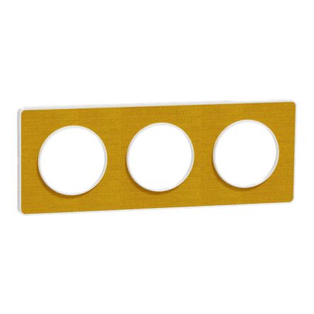 Schneider Electric Yellow 3 Gang Cover Plate [S520806KY]; 346-868