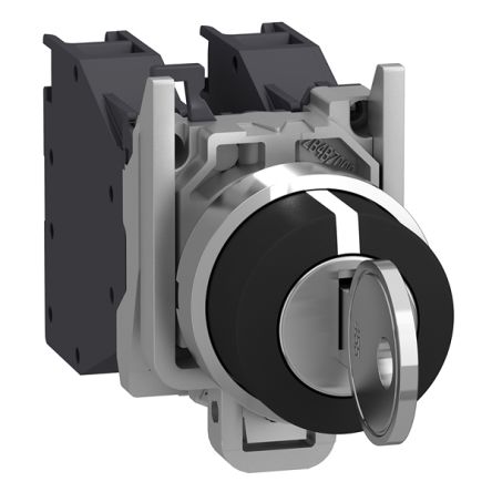 Schneider Electric Key Switch Selector Switch Complete - (SPST) 22mm Cutout Diameter 3 Positions [XB4BG33GEX]; 346-910