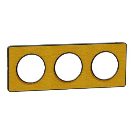Schneider Electric Yellow 3 Gang Cover Plate [S540806KY]; 346-932