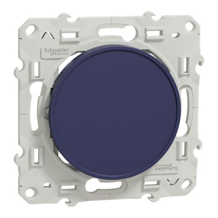 Screw Terminal Blue Wall Plate Module, Flush Mount [S550666]; 346-945