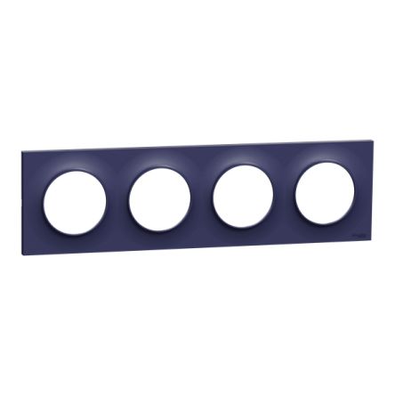 Schneider Electric Blue 4 Gang Cover Plate [S550708]; 346-947