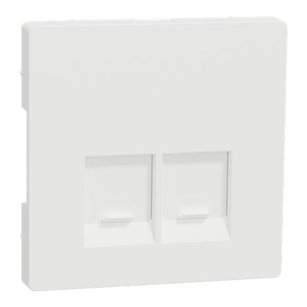 Schneider Electric White 2 Gang Cover Plate [MTN4572-6037]; 347-018