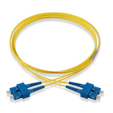 Schneider Electric SC to SC Duplex Single Mode OS2 Fibre Optic Cable, 9μm, Yellow, 3m [ACTFP2C1S19S30]; 347-134