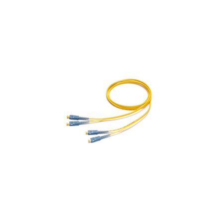 Schneider Electric LC to LC Duplex Single Mode OS2 Fibre Optic Cable, 9μm, Yellow, 2m [ACTFP2L1S19S20]; 347-137