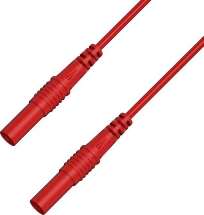 RS PRO Test Leads, 2.5A, 50V, Red, 25cm Lead Length [0]; 347-212