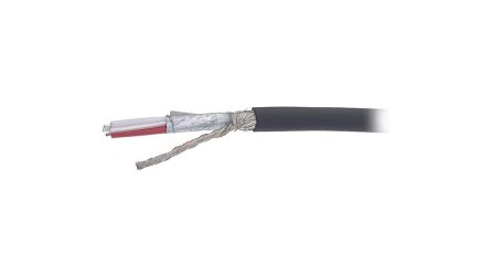 KabeltronikDIGIONE Series 2 Core Audio Cable, 0.34 mm² CSA, 5.9mm od, 100m, Black [940203400]; 348-685