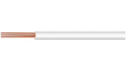 Kabeltronik LIH-T120 Series White 0.5 mm² Hook Up Wire, 20 AWG, 64 x 0.1 mm, 100m, TPE Insulation, 065005001 [065005001]; 348-700