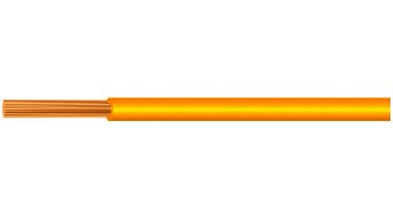 Kabeltronik LIYV Series Yellow 1 mm² Hook Up Wire, 17 AWG, 32 x 0.2 mm, 100m, PVC Insulation, 060110004 [060110004]; 348-724